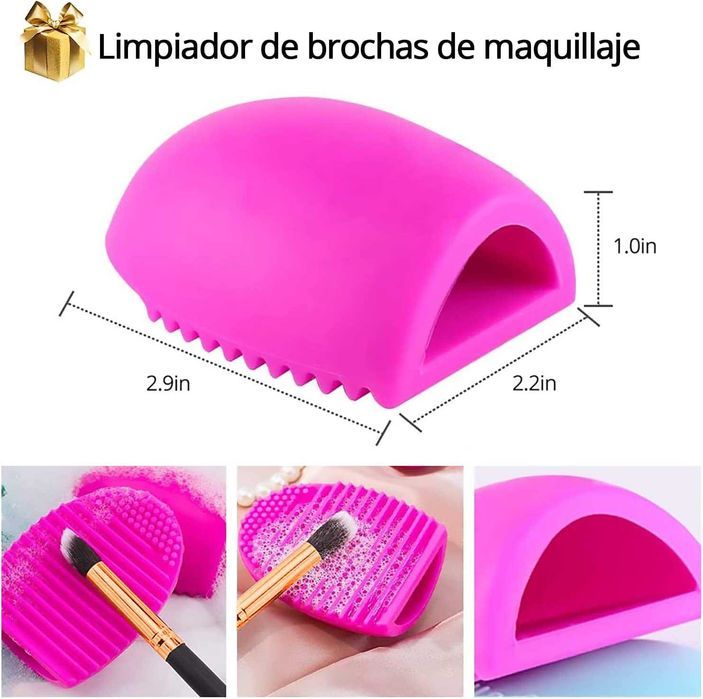 Pó Facial Blush Conjunto de pincéis de maquilhagem com esponja liquidi