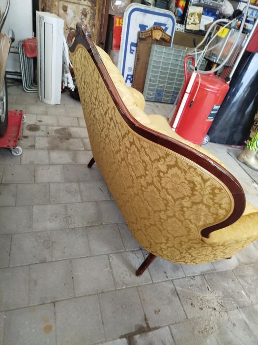 sofa kanapa retro Prl vintage glamour styl ludwika