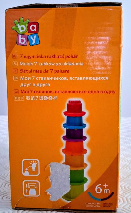 7 copinhos empilháveis