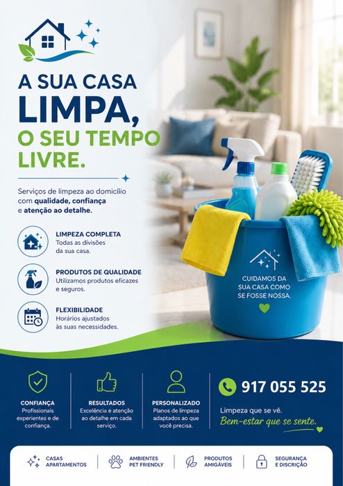 Serviço limpeza ao domicílio