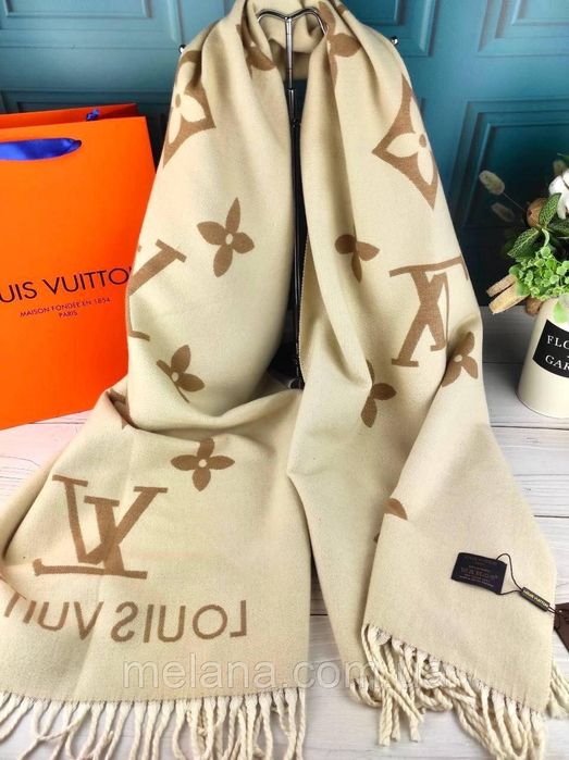 Палантин шарф платок Louis Vuitton Луи Витон жіночий шарф хустка