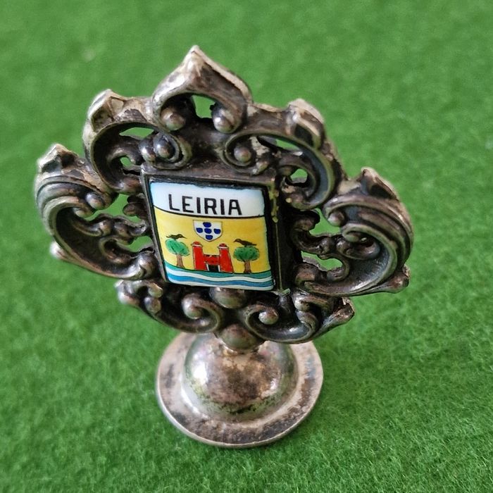 Sinete em prata com brasão de Leiria