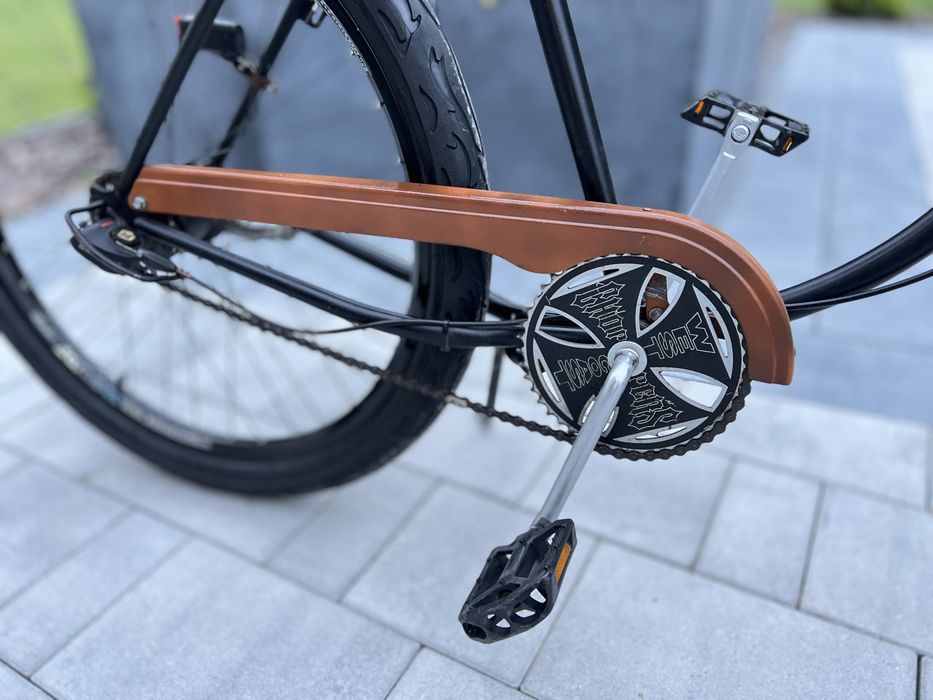 Rower cruiser custom 26 cali wyjątkowy  czarny mat