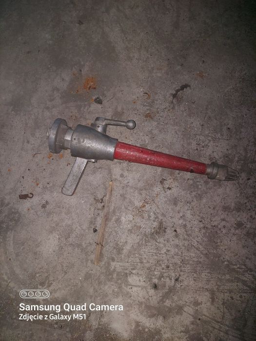 Działko wodne strażackie z epoki PRL