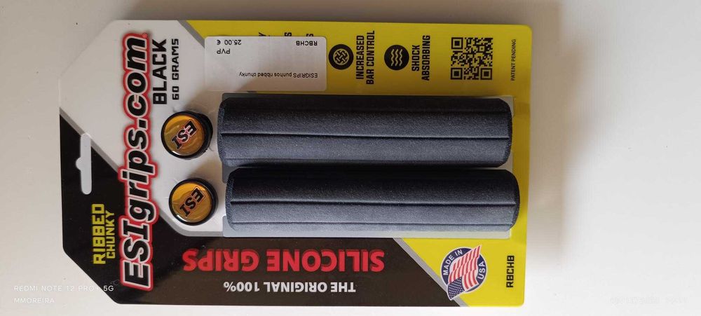 Punhos bicicleta Esigrips Chunky cinza escuros