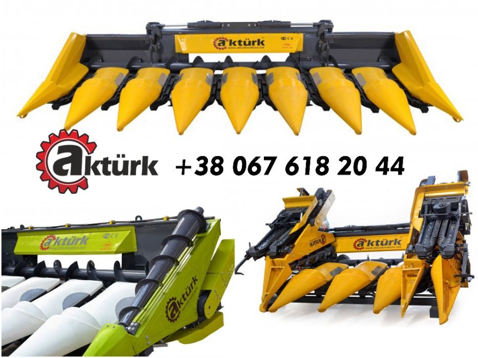 Жатка кукурузная 8 р Akturk Юникорн кукурудзяна Джон-дір Лексіон Кейс