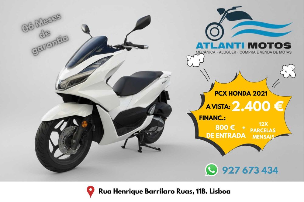 PCX HONDA 2021 - 06 meses de garantia