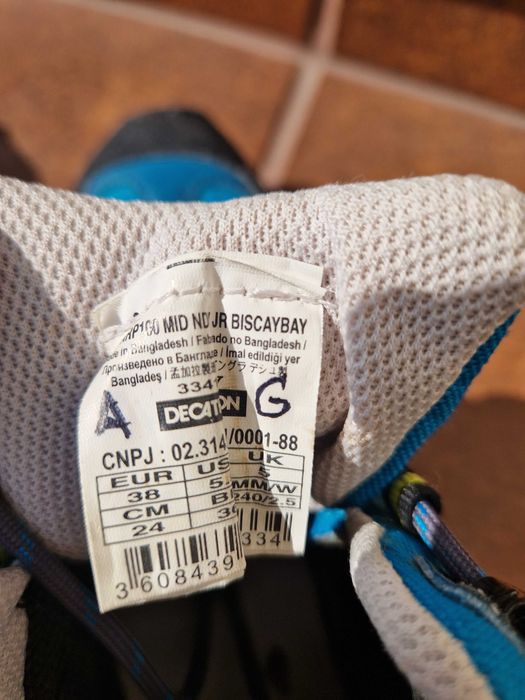 Buty trekingowe, górskie dziecięce Decathlon, r. 38 jr