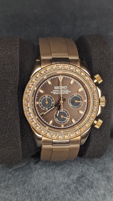 Seiko carmel crystal chrono mod