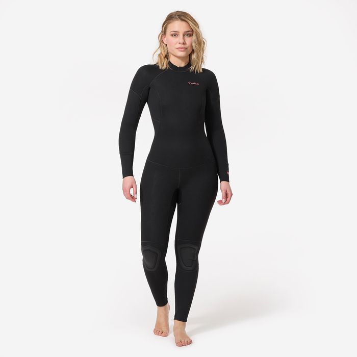 Fato Surf 100 Neopreno 4/3 mm Mulher Preto