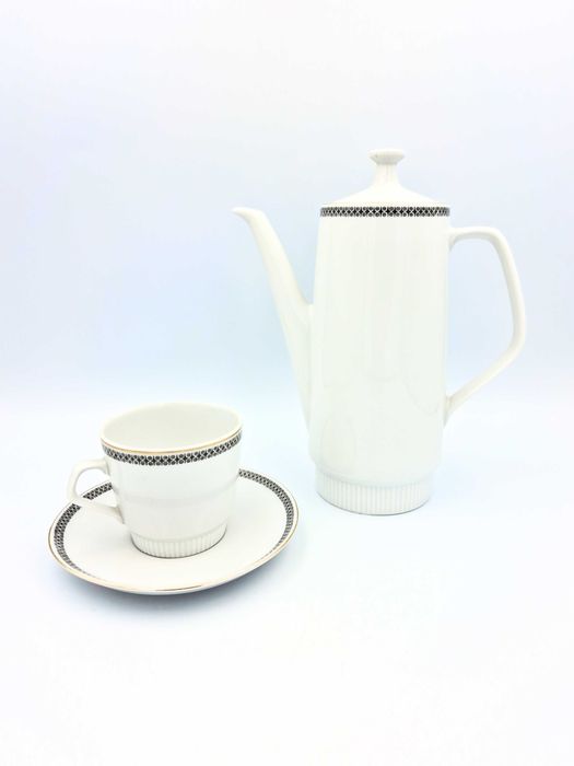 Porcelanowy zestaw do kawy Colditz | lata 70.–80. | NRD