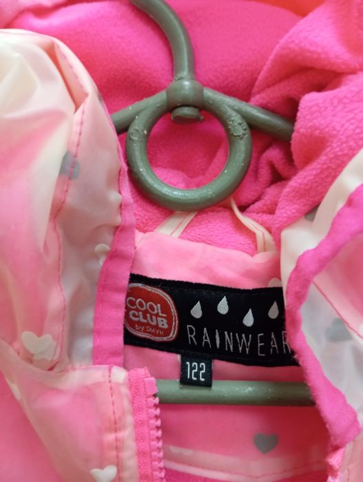 Куртка вітровка дощовик на флісі на дівчинку