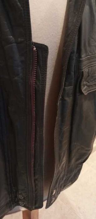 Blusão bomber vintage genuíno couro
