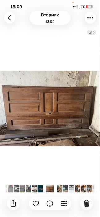Продам дубовую дверь и паркет