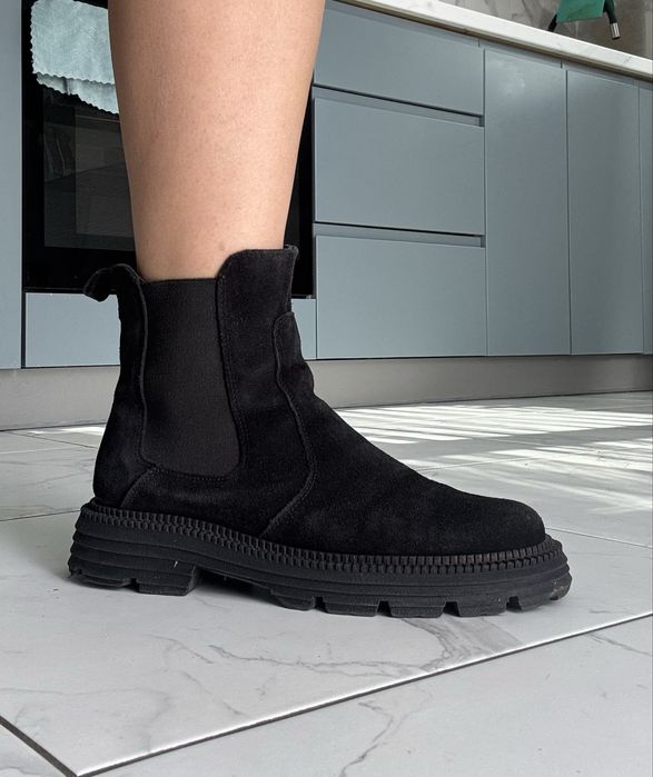 Ботинки Челсі жіночі замшеві