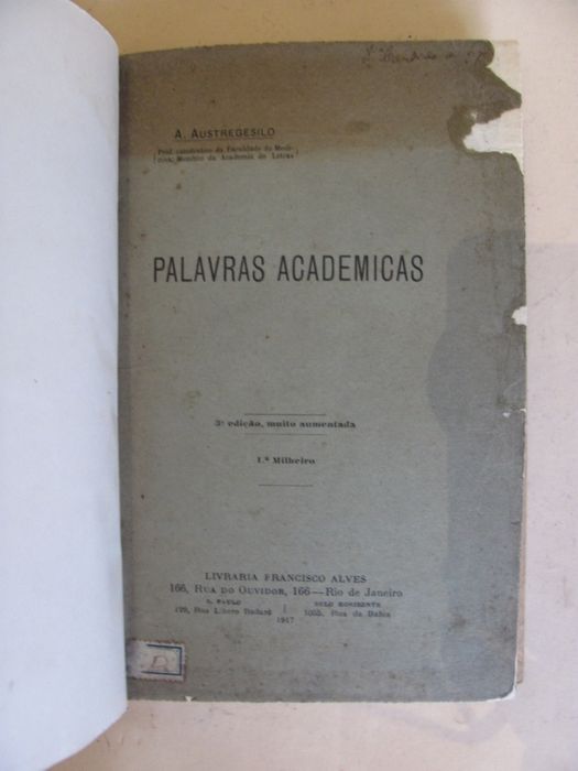 Palavras Académicas de A. Austregesilo (1917)
