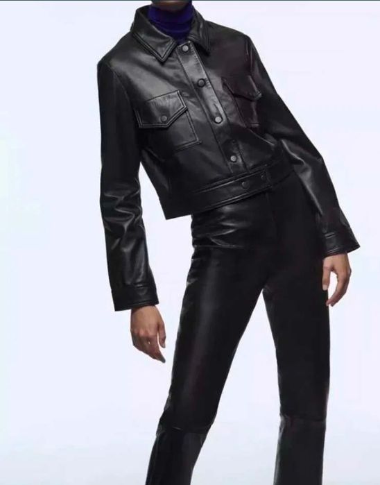 Жакет  кожаный женский Zara