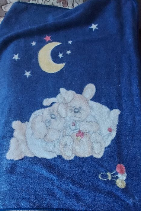 Детский плед плюшевый