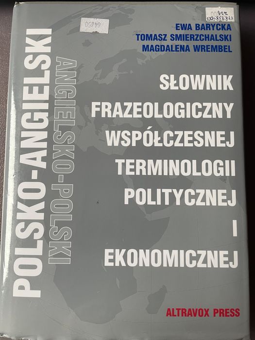 Słownik frazeologiczny współczesnej terminologii politycznej i ekonomi