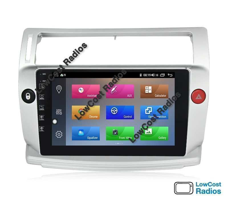Auto Rádio Android 2DIN • CITROEN C4 • De 2004 até 2010 • GPS WIFI BT | CARPLAY • ANDROID AUTO
