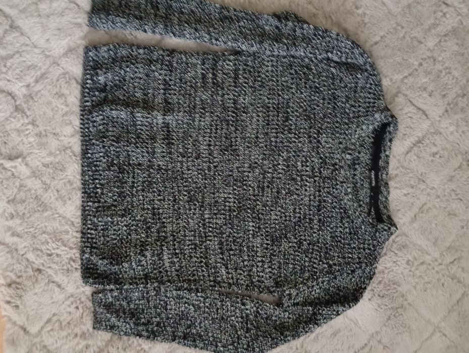 Sweter czarno biały melanż