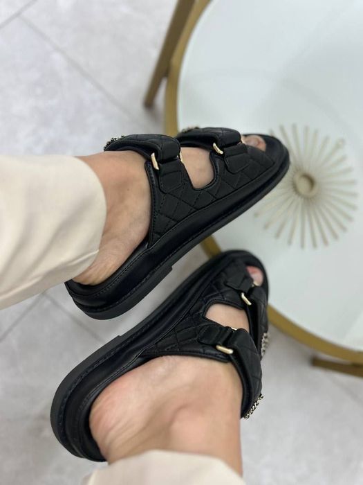 Wyprzedaż!Sandały klapki Chanel! Skóra! Premium! Od REKI 38,39