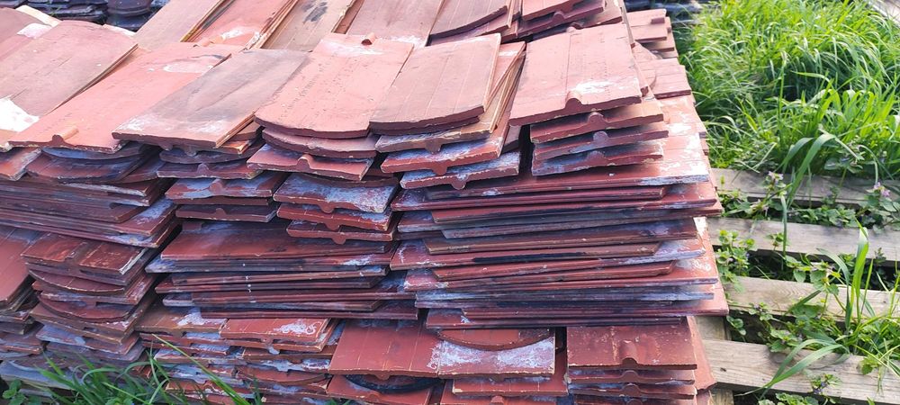 Dachówka karpiówka - oczyszczona z demontażu