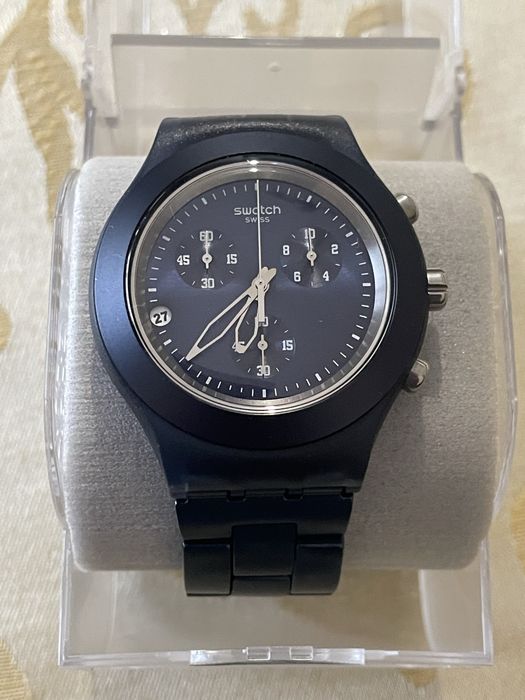 Swatch Irony Diaphane Chrono Full Blooded Smoky Blue