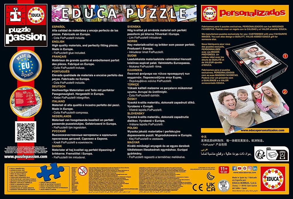 Puzzle Encontro de dinossauros - 500 peças - Educa