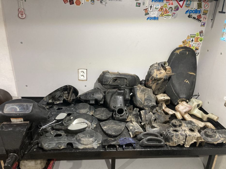 разбор пластик детали запчасти suzuki lets 1 2 3 inchap sport zz летс