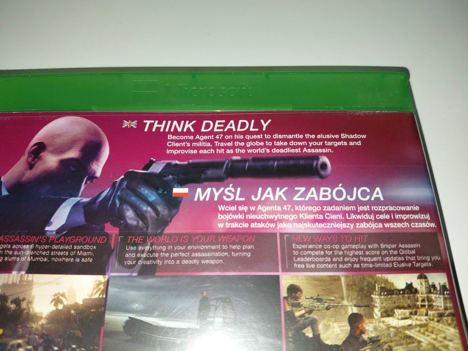 xbox one HITMAN 2 PL cichy zabójca gra po polsku zostań zabójcą okł PL
