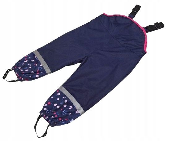 Spodnie Ocieplane Nieprzemakalne Ogrodniczki Przeciwdeszczowe 98