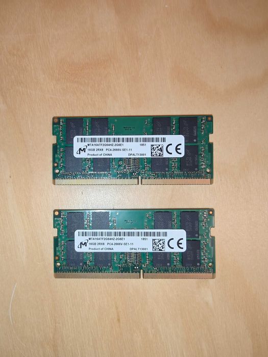 Pamięć RAM 2x16GB SODIMM 2666mhz
