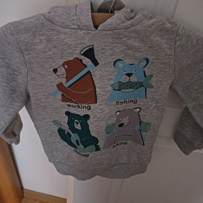 Bluza chłopięca z kapturem 116 cm
