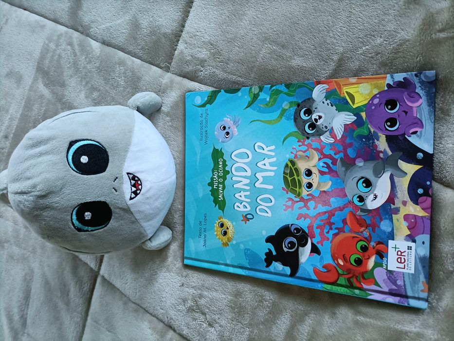 Livro Bando do mar + peluche