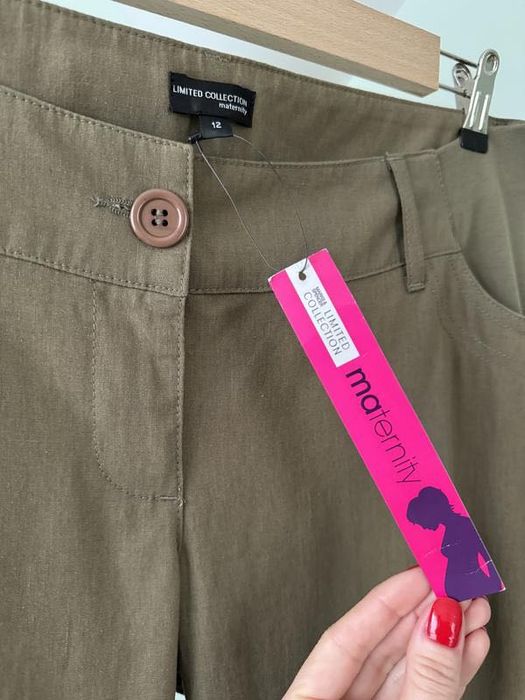 Нові лляні брюки для вагітних M&S