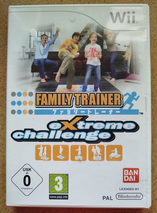 Tapete e jogo Wii Family Trainer: Extreme Challenge