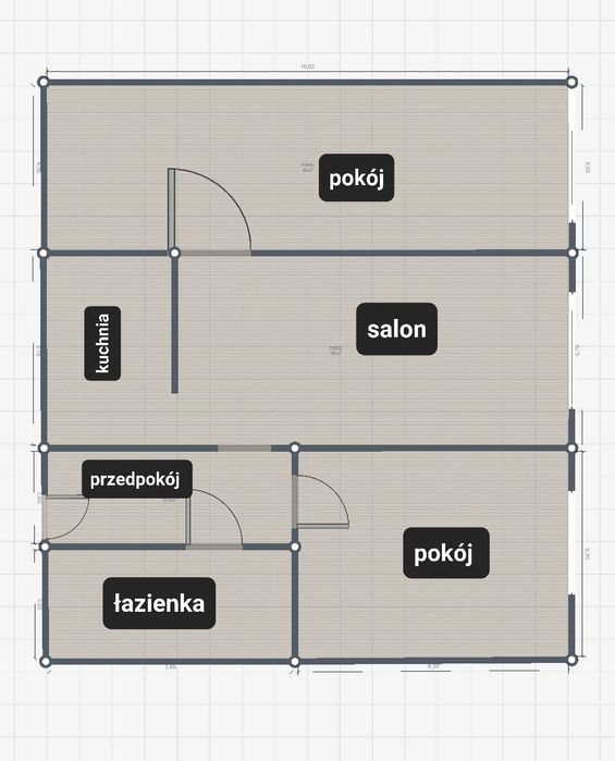 Mieszkanie 58,30 m2