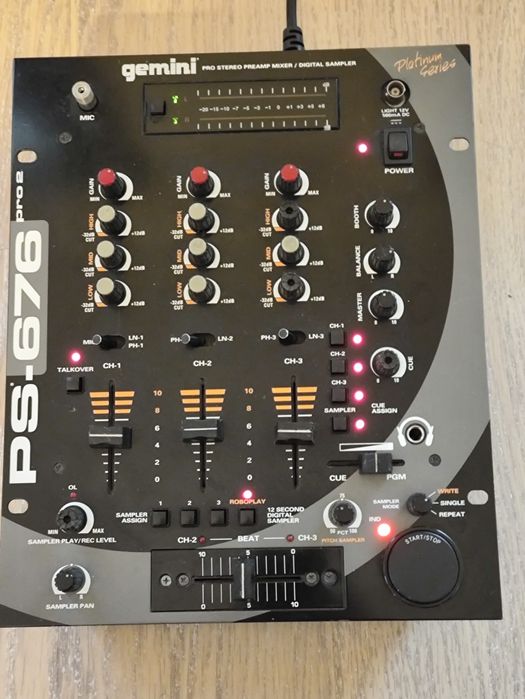 DJ-мікшер Gemini PS-676 Pro 2 3-канальний