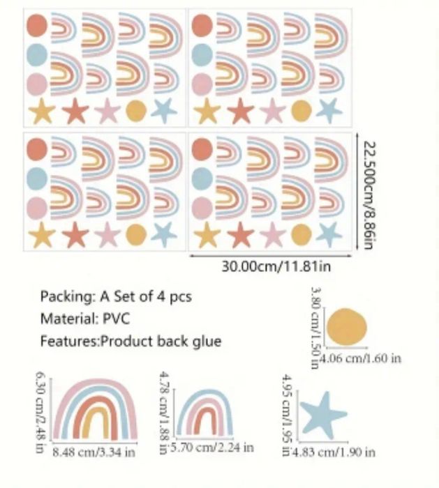 Autocolates parede Arco Íris