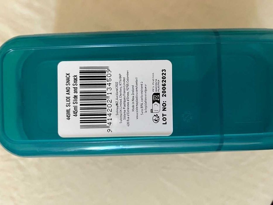 2 caixas Sistema Slide and Snack 445 ml – novas, azul