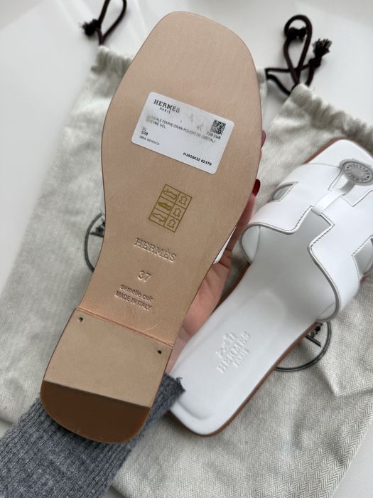 Тапки сланцы шлепки Hermes эрмес