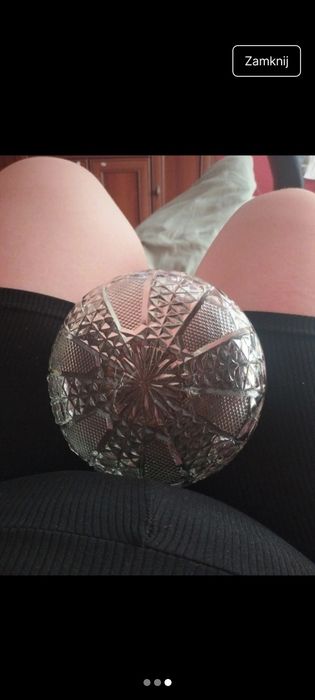 Kryształ , zestaw trzech talerzy 16cm