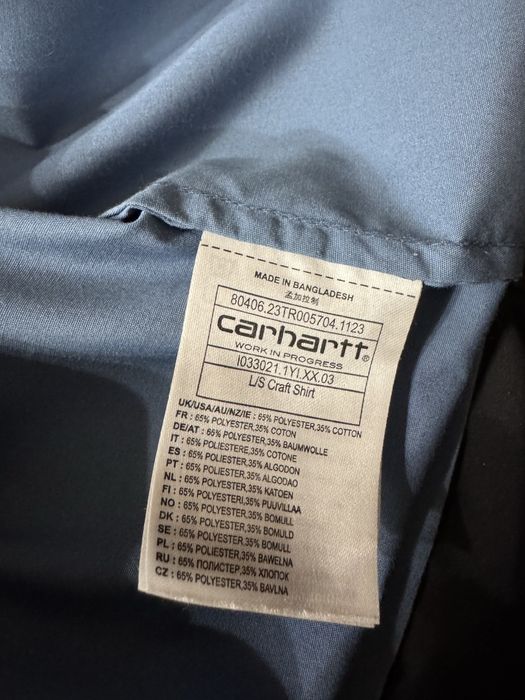 Carhartt WIP L/S Craft Shirt — легкий overshirt / робоча сорочка