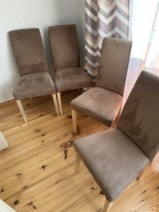 Duży Stół Jadalniany (do 210cm) + 6 Wygodnych Krzeseł | Komplet