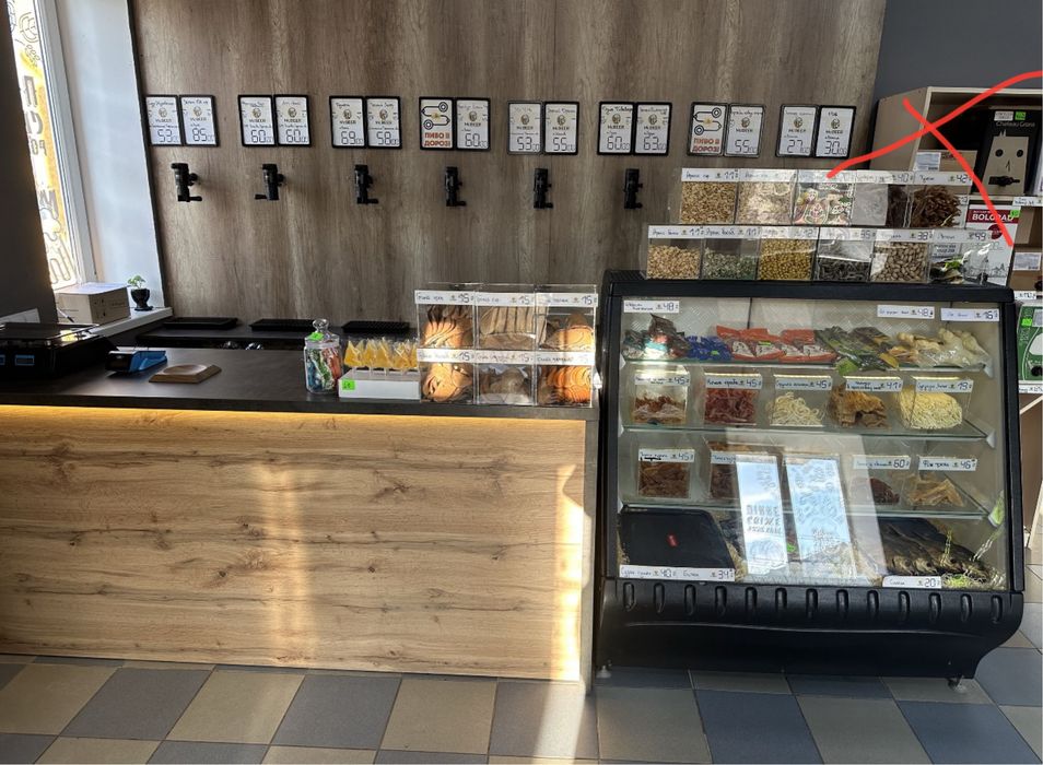 Обладнання для пивного магазину