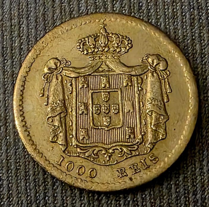 Moeda 1000 Reis 1855