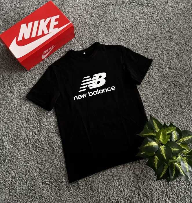 Футболка New Balance / Базова чорна футболка Нью Беланс / Нб Nb