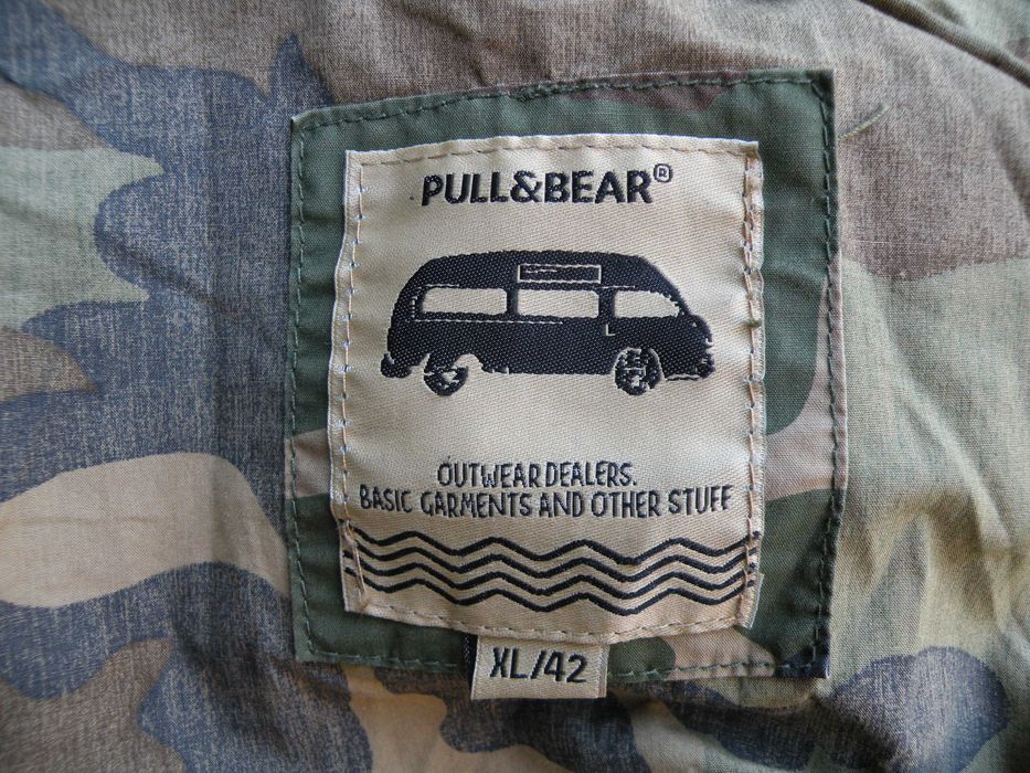 Kurtka wiatrówka woodland PULL BEAR XL
