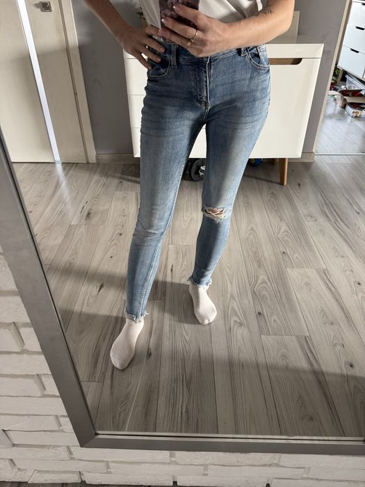 Spodnie damskie jeansowe S